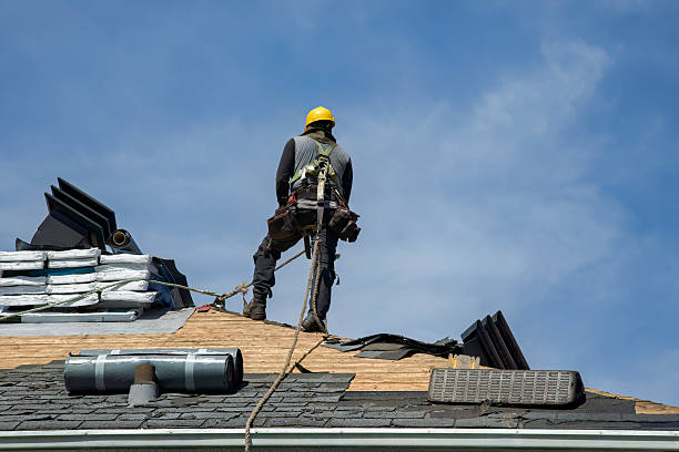 Professional Flat Roof Repair technician working in Hamilton, OH